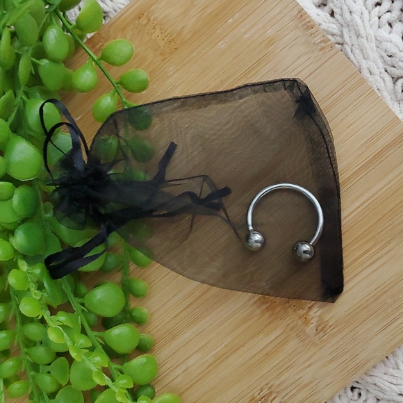 Sterling Silver Ball Student Tipped Belly Ring Unused - Picture 4 of 7